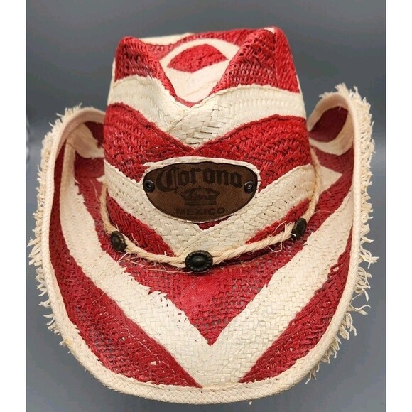 Corona Western Straw Hat Charlie Hats Made in Mexico Size Medium Cowboy - Picture 6 of 16